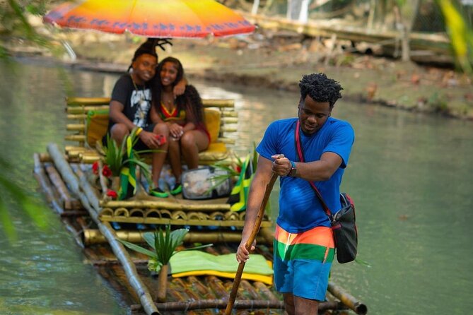 ATV , Bamboo Rafting & Horseback Riding tour from Montego bay - St. Ann’s Bay horseback riding: jungle trail, then a quick sea swim