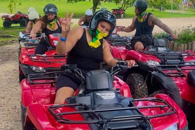 ATV , Bamboo Rafting & Horseback Riding tour from Montego bay - Rad Venture ATV & Swing: automatic quad rides through mud and dirt