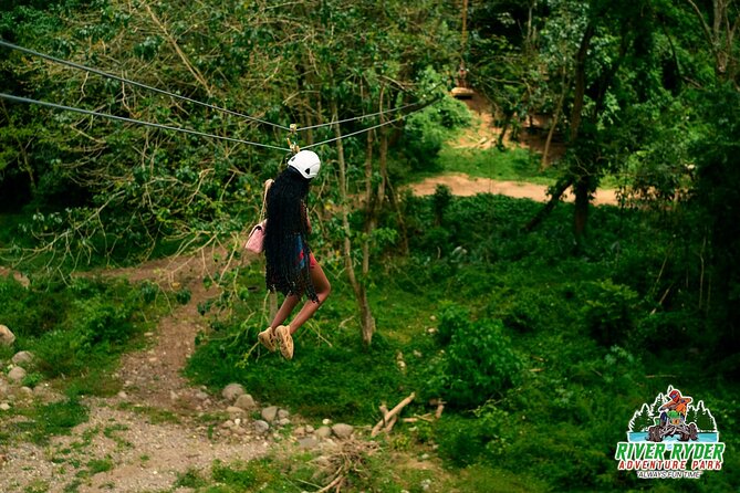ATV Zipline Nature Walk Swing over Wishing River Kingston Jamaica - Getting started at River Ryder Adventure Park (Temple Hall, Kingston)
