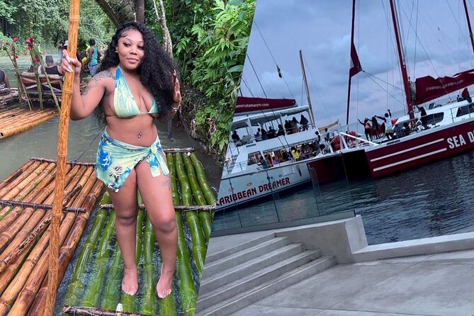 Bamboo Rafting, Catamaran Party Cruise and Ricks Cafe - Seven Mile Beach Catamaran Party Cruise (With Snorkel Time)