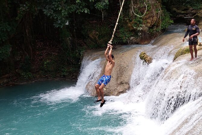 Blue Hole and Dunns River Falls the Number One Rated Excursions - Private Guide Energy: Navar and Damion’s Impact on the Day