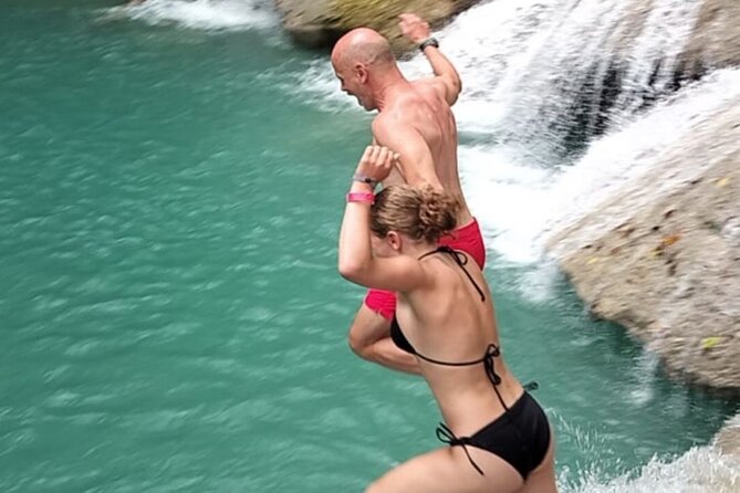 Blue Hole Falls & Ocho Rios from Montego Bay & Falmouth Jamaica - Getting Down to the Water: What “Rough Access” Really Means
