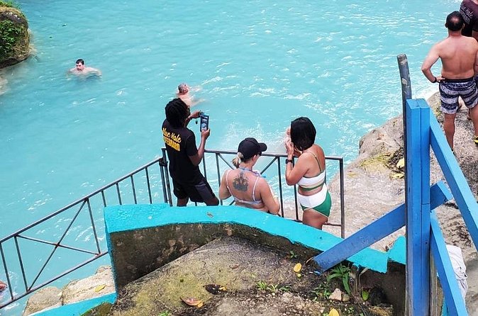 Blue Hole Falls & Ocho Rios from Montego Bay & Falmouth Jamaica - Runaway Bay and Nine Mile Area: Coast Views Plus a Place With Birthplace Ties