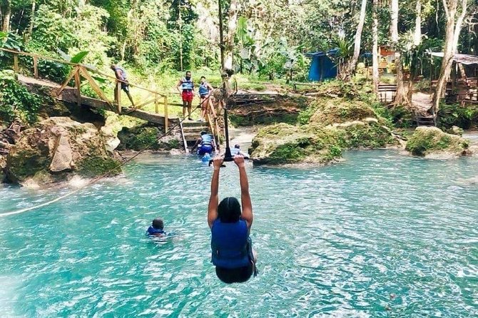 Blue Hole Secret Falls and River Tubing Private Tour - Key points before you go