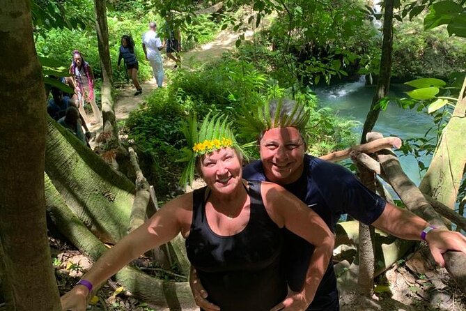 Blue Hole Water Falls (From Montego Bay & Falmouth) Private - Stop 2: Dunn’s River Falls and Park—climb the falls, then cool off
