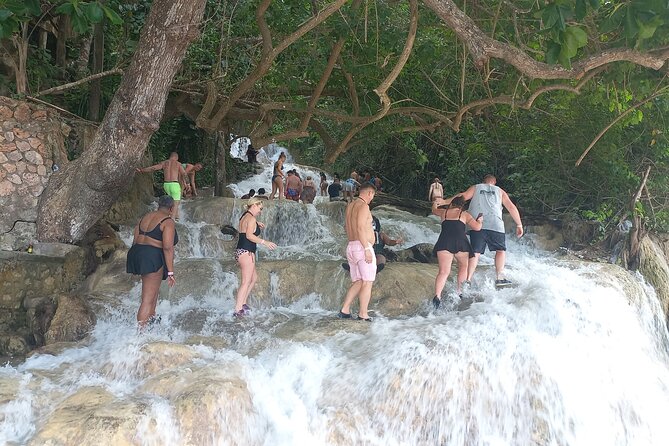 Custom COMBO to Mystic Mountain, Dunns River Falls & Blue Hole - Stop 1: Blue Hole for Tarzan Rope, Caves, and Water-Driven Fun