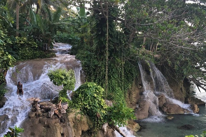 Dunn's Falls and Blue Hole Daytrip with Lunch from Montego Bay & Trelawny - Stop 2: Dunn’s River Falls with a guide to the top (600 ft)