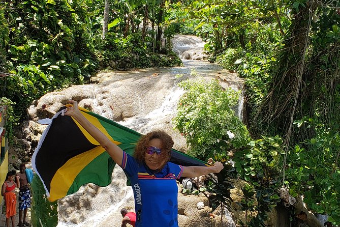 Dunn's Falls and Blue Hole Daytrip with Lunch from Montego Bay & Trelawny - Stop 1: Blue Hole River Adventure Park and its rock-pool playground energy