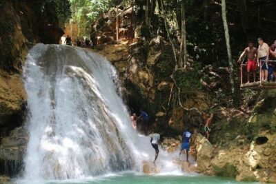 Dunns River Falls and Blue Hole Ocho Rios - Beach Time and Jamaican Shopping After the Falls