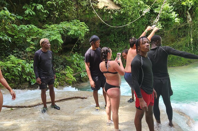 Dunns River Falls & Blue Hole Combo from Montego Bay with Pick Up - Dunn’s River Falls: climbing the waterfall is the whole point