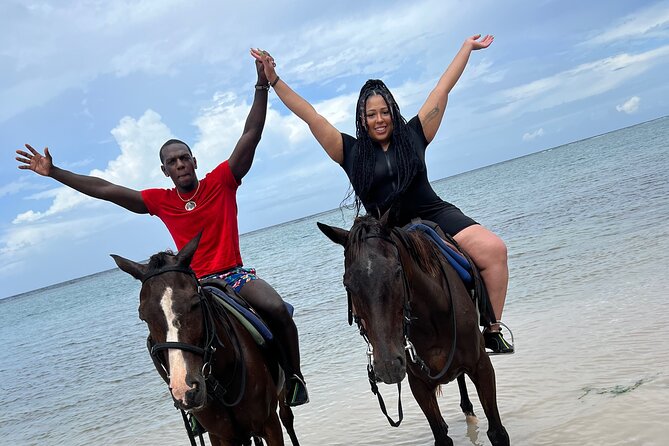 Dunns River Falls, Rafting, Zipline & Horseback from Montego Bay - Horseback Ride ‘n’ Swim in Ocho Rios: fun, physical, and water-friendly