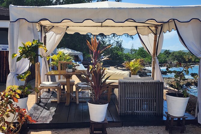 Falmouth Oceanfront Cabana Experience - Cabana Setup, Reserved Chairs, and the $150 Food Credit