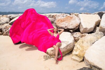 Flying Dress Photoshoot in Jamaica - Choosing Your Dress Color and Size: The Detail That Changes Everything