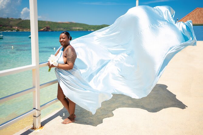 Flying Dress Photoshoot in Jamaica - Island-Wide Option Across Jamaica