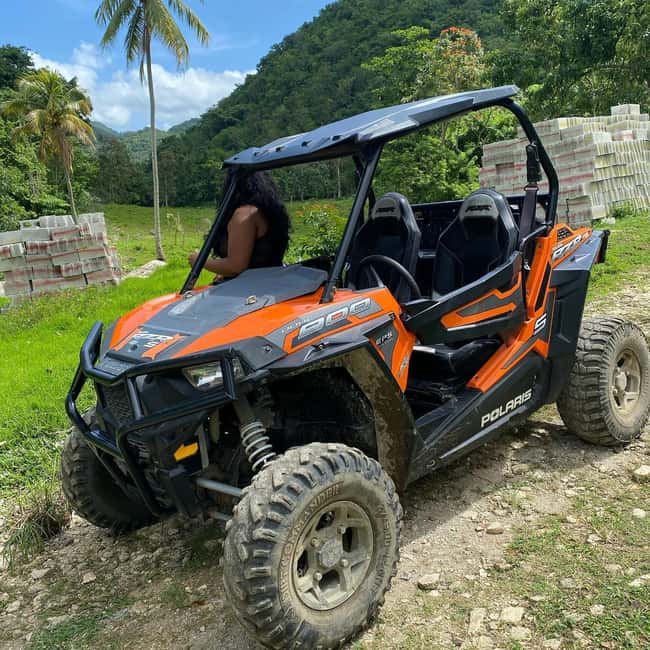 From Montego Bay/Negril: RastaSafari UTV Experience - UTV driving around Roaring River: motion, photo stops, and real roads