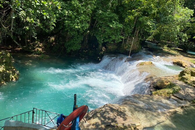 Full Day Rafting, Horse Back Riding and Blue Hole in Jamaica - Blue Hole in St. Ann: Waterfalls and a Swim-Ready Stop