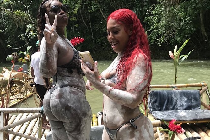 Great River Bamboo Rafting and Limestone Full Body Massage Tour From Montego Bay - On the bamboo raft: two-person comfort, swimming breaks, and nature talk