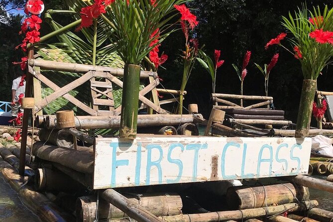Great River Bamboo Rafting and Limestone Full Body Massage Tour From Montego Bay - What you get to drink, what you may pay for, and what to bring