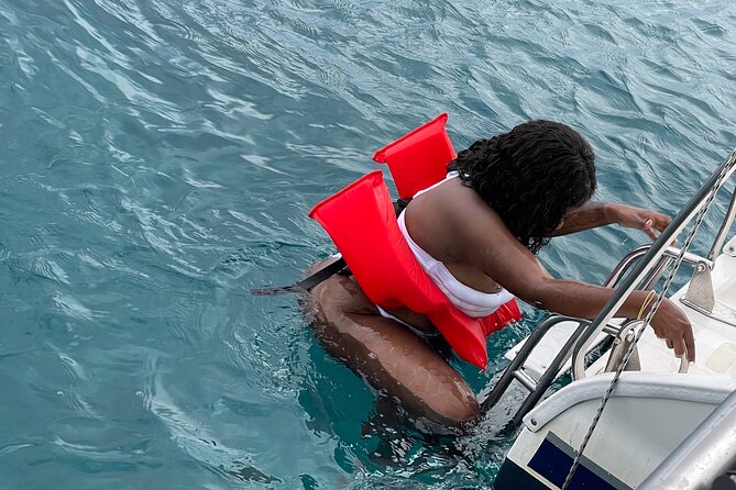 Half Day Catamaran Party Boat, Snorkeling and Hip Strip Tour - Snorkeling in Montego Bay Marine Park and Harbor: simple, gear-included, and easy to access