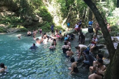 Horseback Ride, Blue Hole, Secret Falls, River Rafting & Tubing - Blue Hole Mineral Springs and Secret Falls: How the Water Time Really Plays