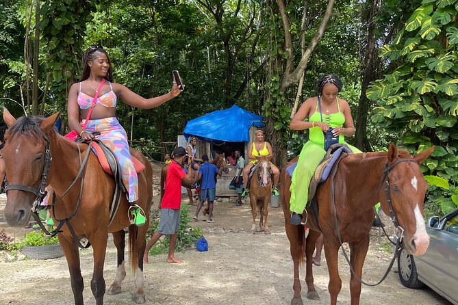 Horseback Riding and Swimming then Dunn's River Falls - Dunn’s River Falls: the climb, the patience, and the timing reality