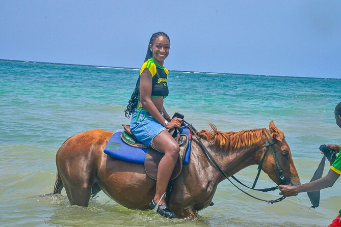 Horseback riding & bluehole secret falls from Montego Bay - Ocho Rios free time: crafts, sales pressure, and where to eat