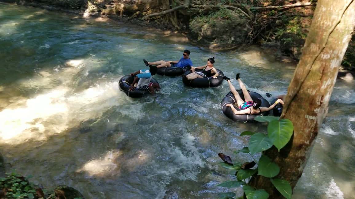 Jamaica's Dunn's River Falls & River Tubing Tour - White River Tubing on the White River