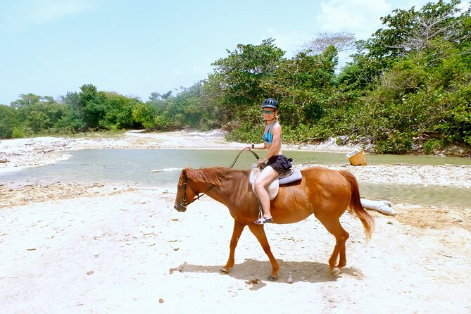 Lethe Bamboo Rafting, ATV, Horseback Riding Tour in Montego Bay - Stop 3: Chukka Caribbean Adventures horseback riding and ocean swim