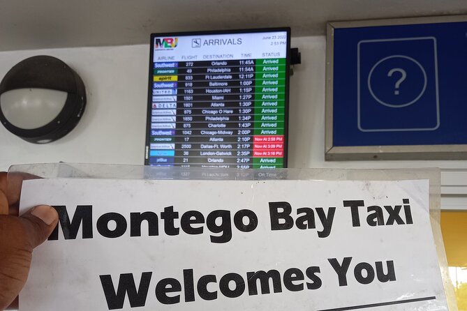Montego Bay Airport private Taxi to Royalton Negril - What to Do When Your Flight Lands: Smooth Arrival Flow