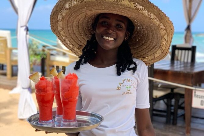 Montego Bay: Bamboo Beach Club with Lunch and Cocktails - Your beach setup: chairs, shade, and swim time in calm water