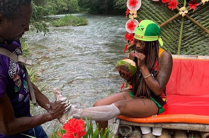 Montego Bay Bamboo Rafting and Hip Strip Private Tour - Limestone foot massage: the relaxation payoff