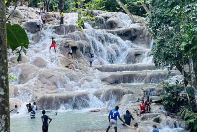 Montego Bay: Private Dunn's River Falls and Blue Hole Tour - Island Gully Falls (Blue Hole): what “water play” really looks like