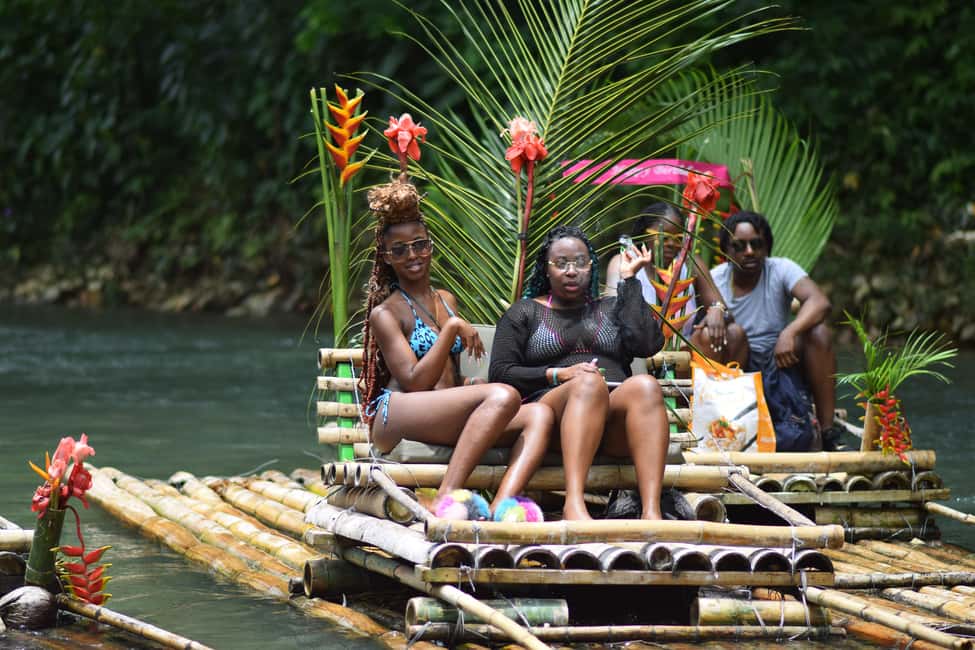 Montego Bay: River Rafting and Limestone Foot Massage - The bamboo rafting ride on a 30-foot raft