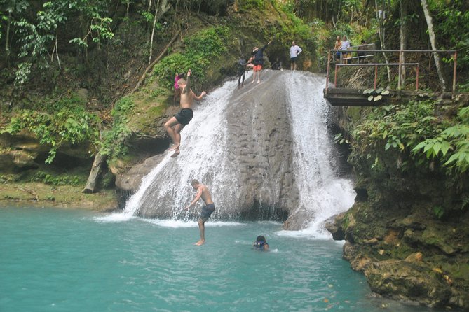 Montego Bay Shore Excursion: Blue Hole & Secret Falls Tour plus Shopping - Secret Falls: the 5-minute woods walk and waterfall adventure