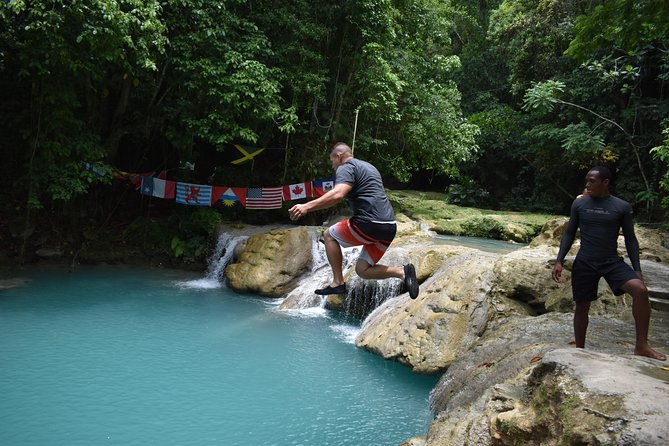 Montego Bay Shore Excursion: Blue Hole & Secret Falls Tour plus Shopping - Cool Blue Hole: your 30 minutes of swimming, jumping, and rope swings