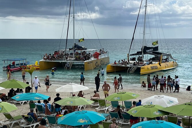 Negril 7 mile Beach, Party Catamaran Cruise , Snorkeling and Ricks Cafe Combo - Key highlights you’ll feel fast
