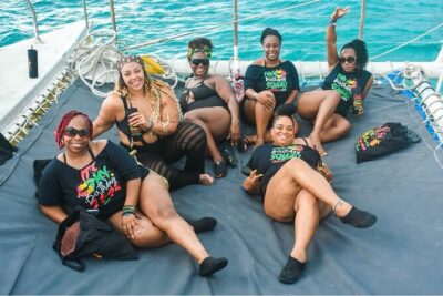 Party Catamaran Sunset Ricks Cafe Negril Open Bar and DJ - What $88 buys you: drinks, snorkel gear, food, and entry