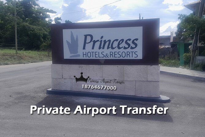 Princess Grand Jamaica Private Airport Transfer from Montego Bay - Meet Your Chauffeur With a Name Sign at Montego Bay Airport
