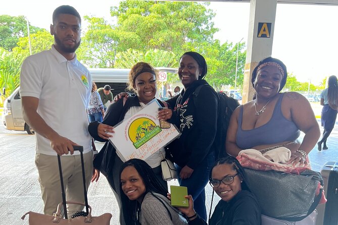 Private Airport Transfer from MBJ to Ocean Coral Spring Jamaica - Meeting your driver at Sangster Intl Airport (MBJ) with your name on the sign