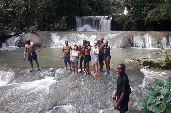 Private Appleton Estate Rum & YS Falls Tour from Montego Bay - YS Falls: A Guided Swim at a 7-Tier Waterfall Area