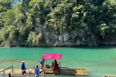 Private Lethe Bamboo Rafting Lime Stone Foot Massage Tour - Hip Strip souvenir stop: quick, useful, and not a time sink