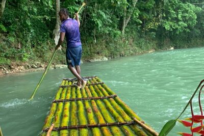 Private Rafting on the Great River and Limestone Body Massage - Reaching the rafting spot: meeting locals and browsing souvenirs