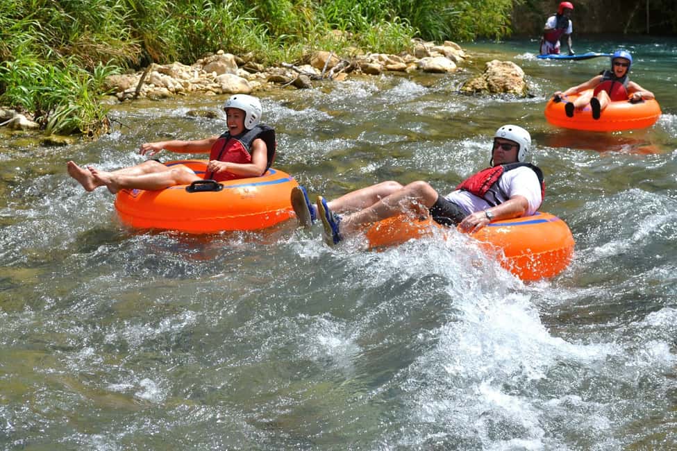 River Rapids Jungle River Tubing Adventure - Getting Ready on the Irie Bridge and Jungle Trail