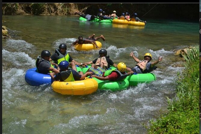 River rapids tubing rafting kayaking and beach Adventure - The Rio Bueno Timing: A Full-Feeling 3 to 4 Hours