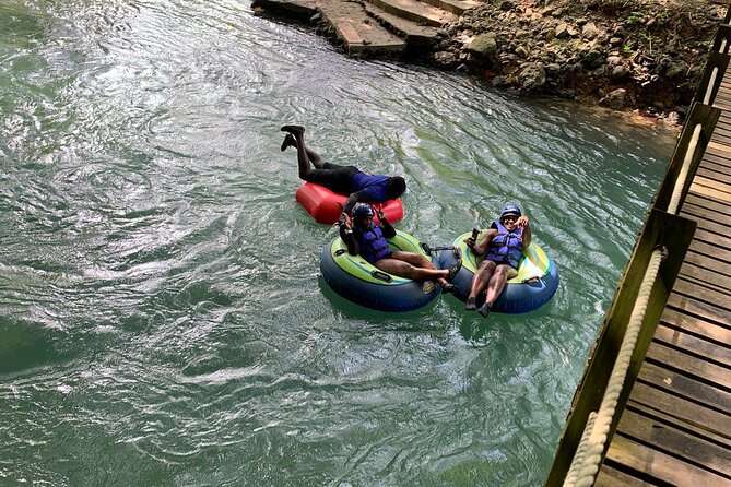 River rapids tubing rafting kayaking and beach Adventure - Platform Jumping Into The Lagoon: The Big Highlight