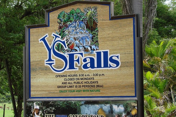 YS Falls, Black River Safari, and Floyd's Pelican Bar Day-Trip (Transportation) - YS Falls: Seven Waterfalls, Natural Pools, and a Wading-Friendly Plan