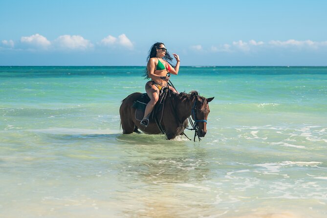 Zipline, Dunn’s River Falls, Bamboo Rafting & Horseback Ride Tour - Scotchies jerk Center stop: lunch time made easy